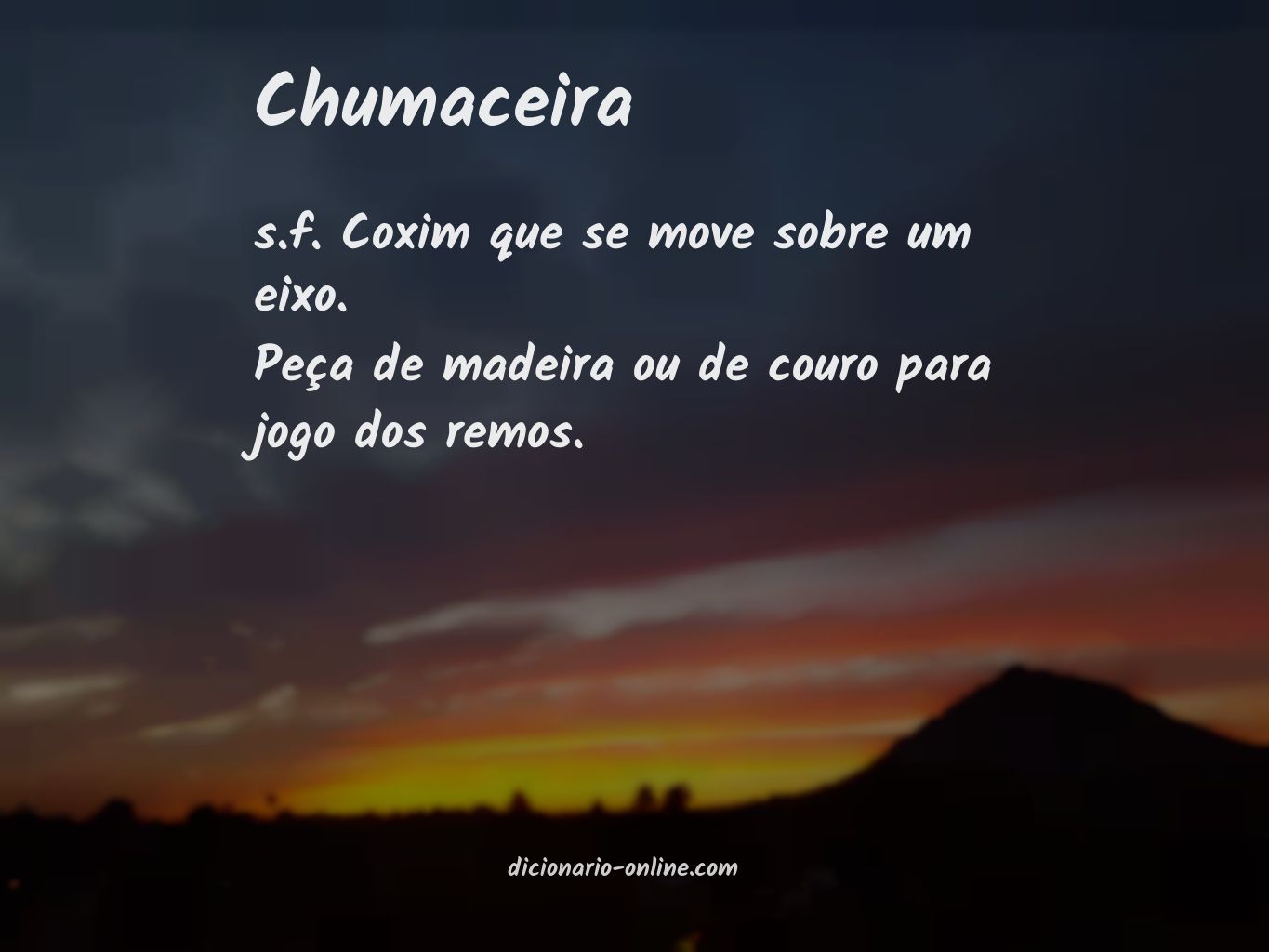 Significado de chumaceira