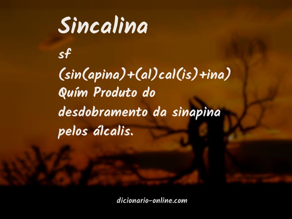 Significado de sincalina