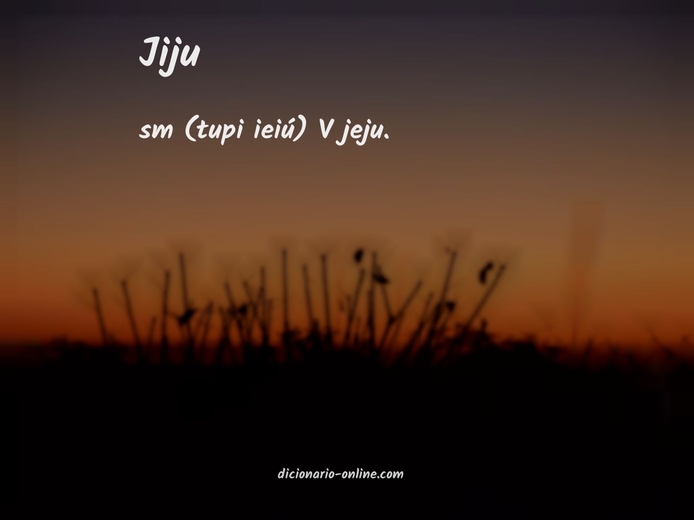 Significado de jiju