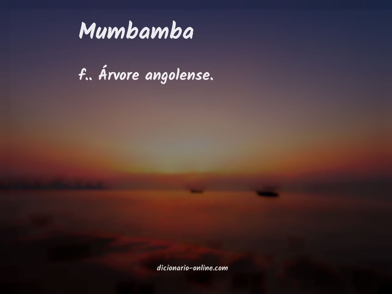 Significado de mumbamba