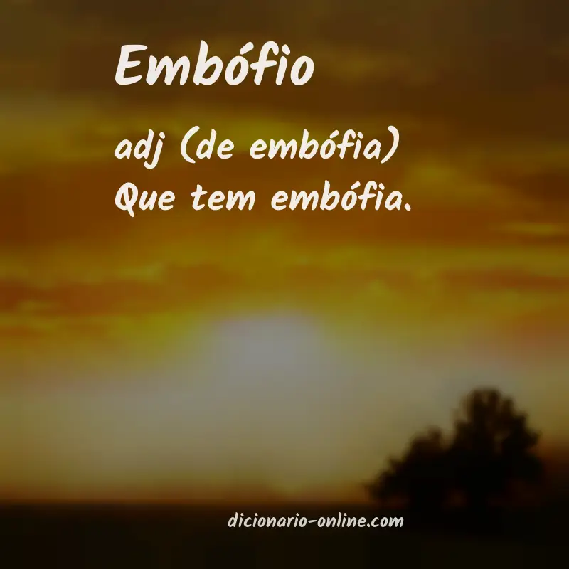 Significado de embófio