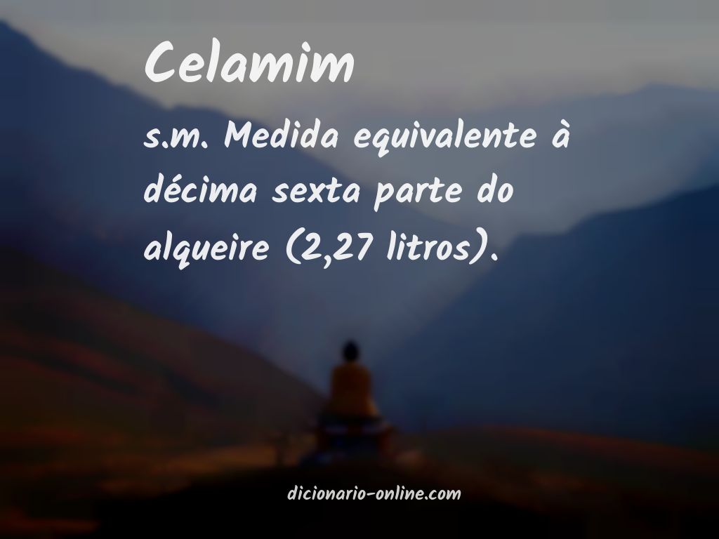 Significado de celamim