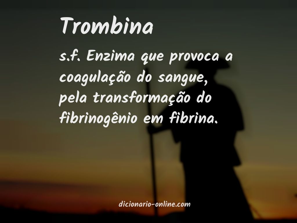 Significado de trombina