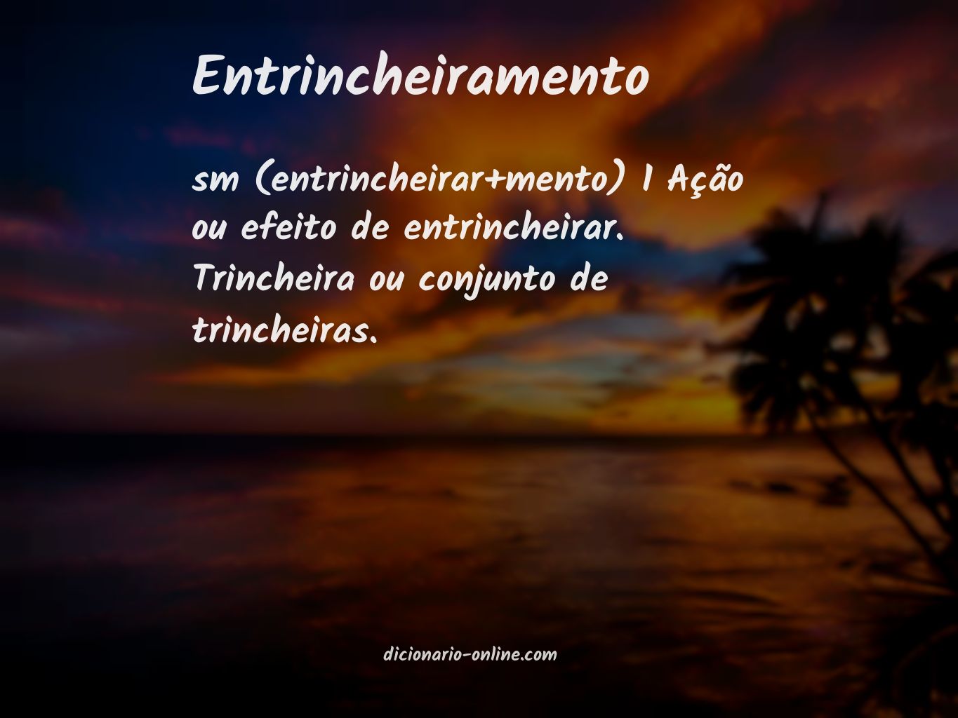 Significado de entrincheiramento