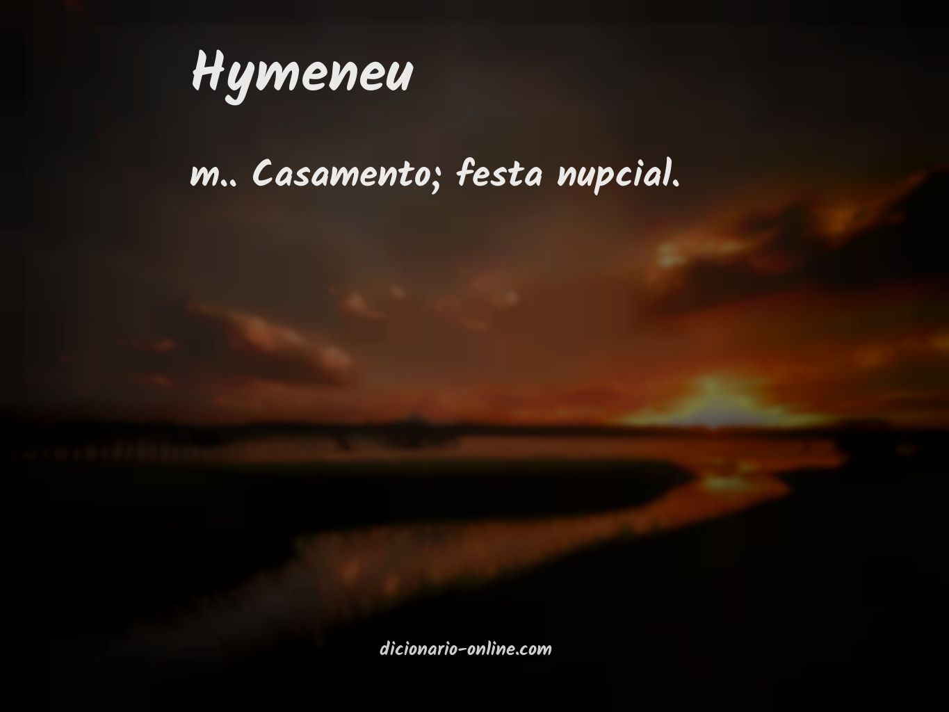 Significado de hymeneu