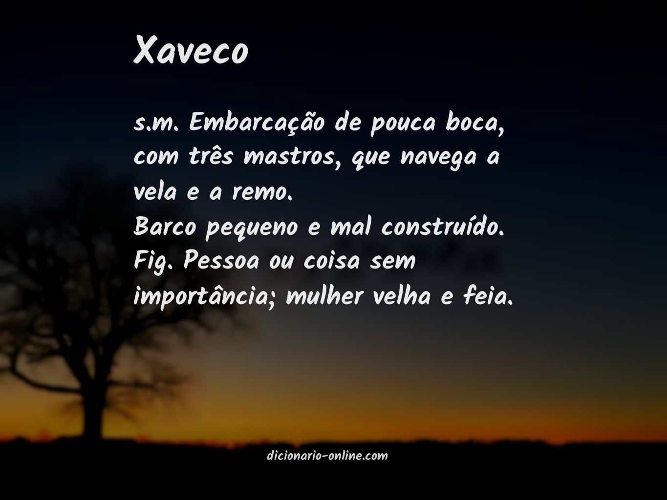 Significado de xaveco