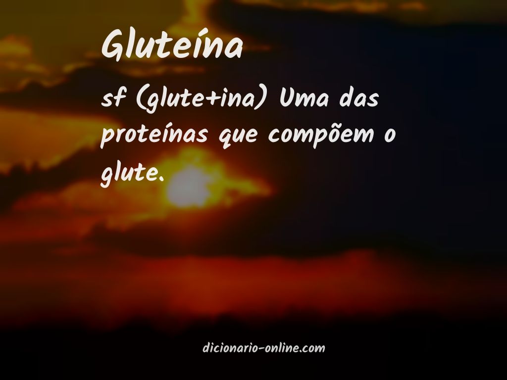 Significado de gluteína