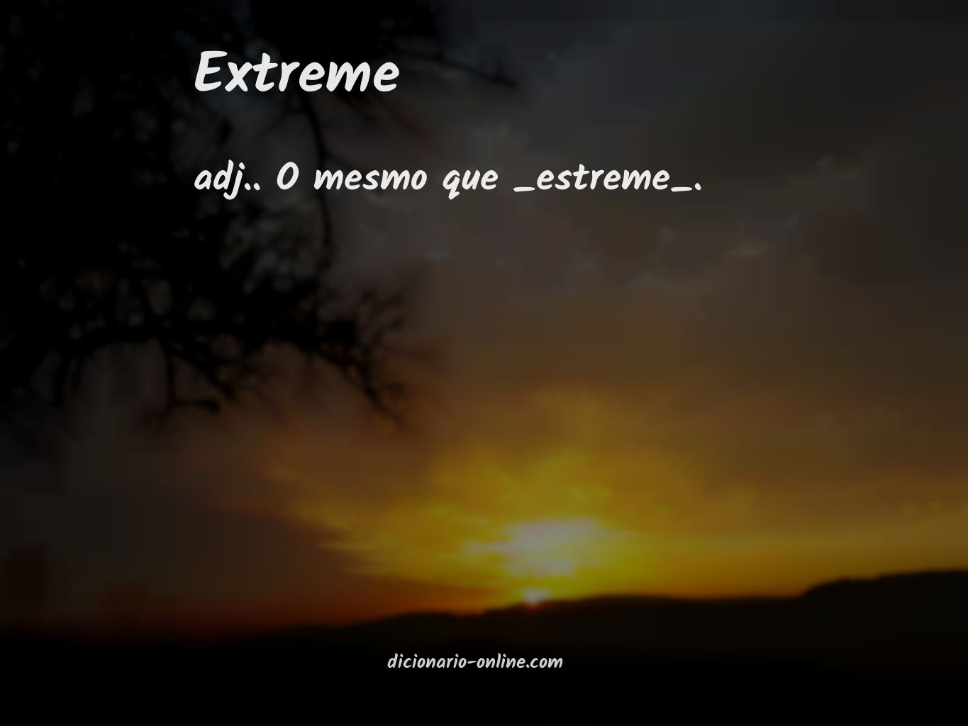 Significado de extreme