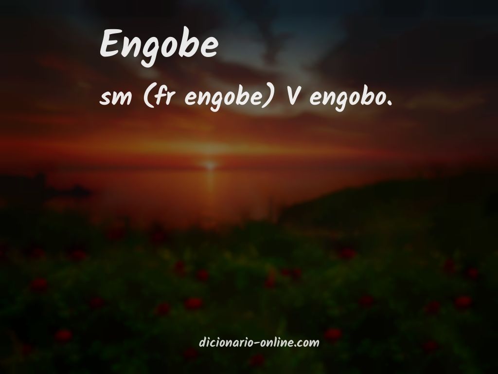 Significado de engobe