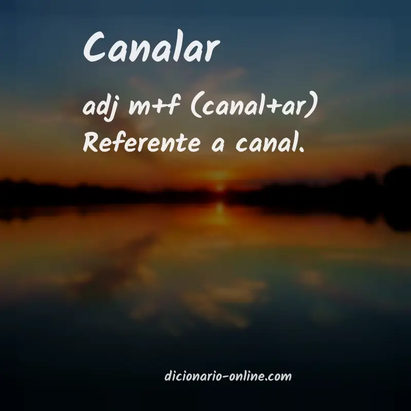 Significado de canalar