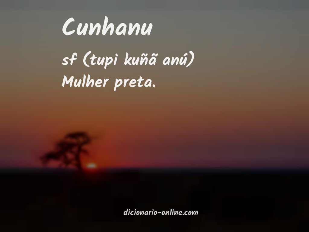 Significado de cunhanu