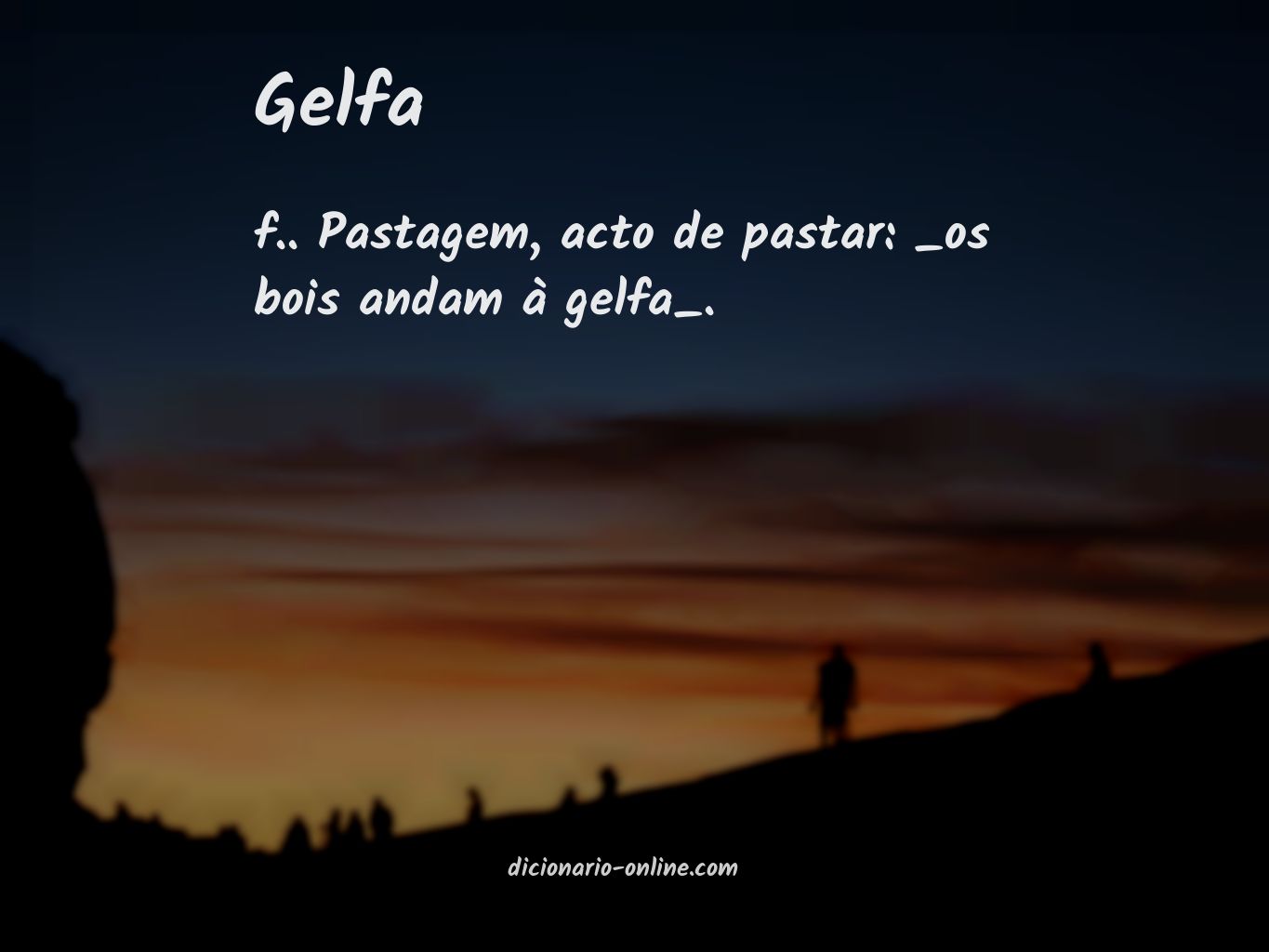 Significado de gelfa