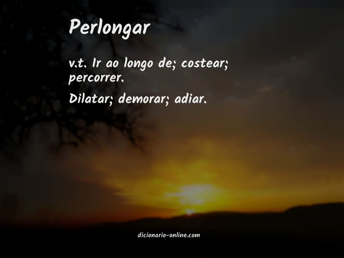 Significado de perlongar