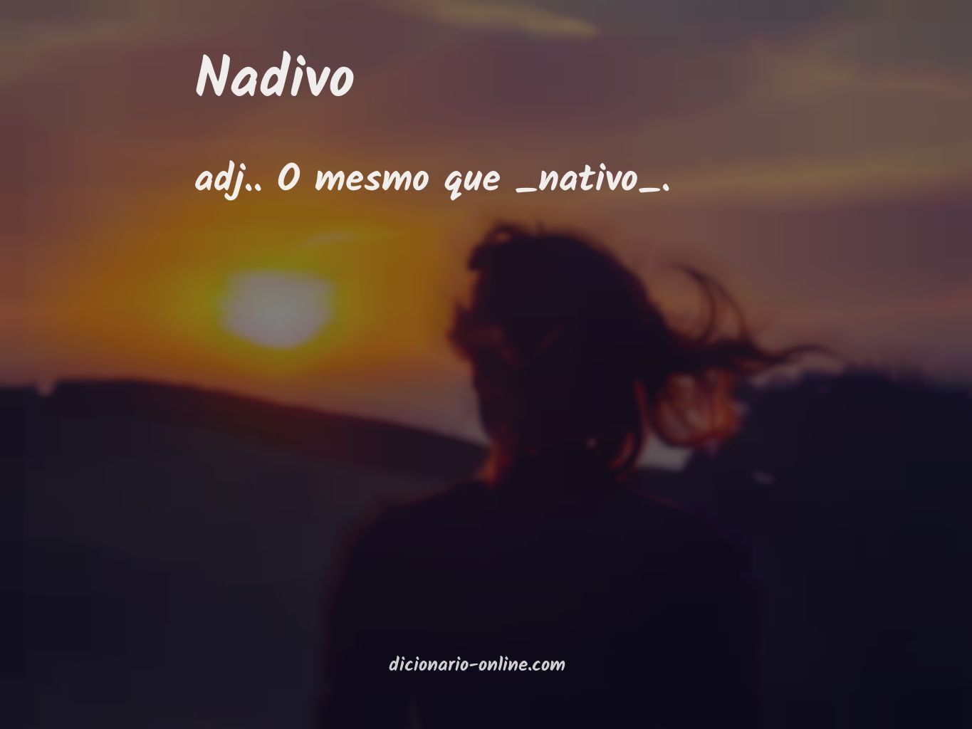 Significado de nadivo