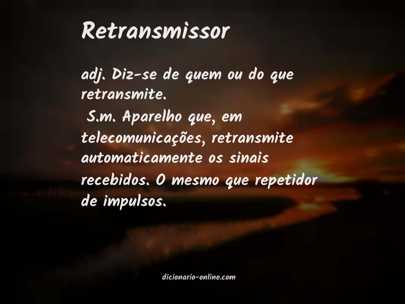 Significado de retransmissor