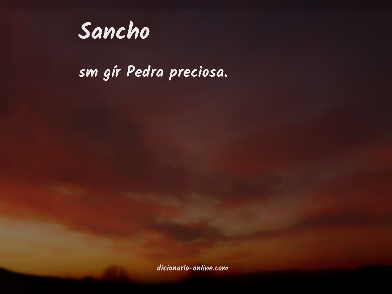 Significado de sancho