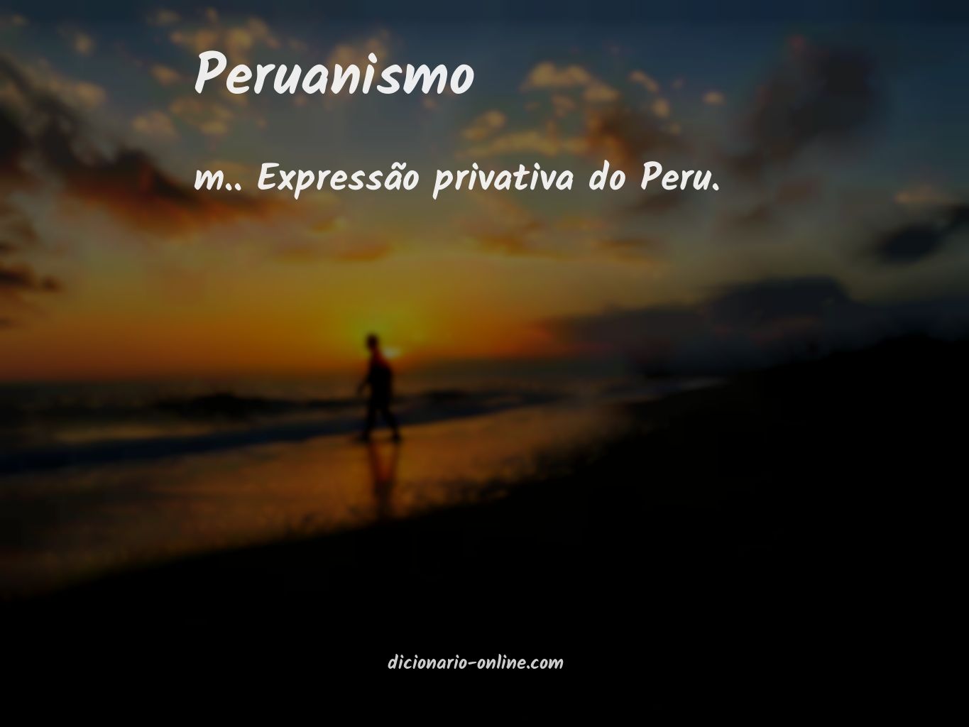 Significado de peruanismo