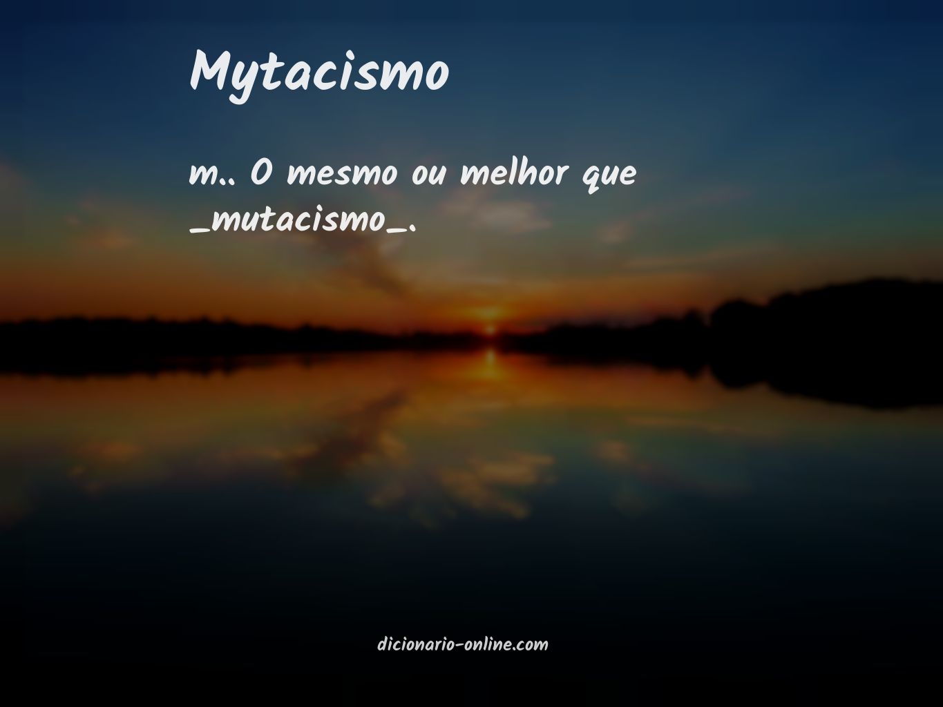 Significado de mytacismo