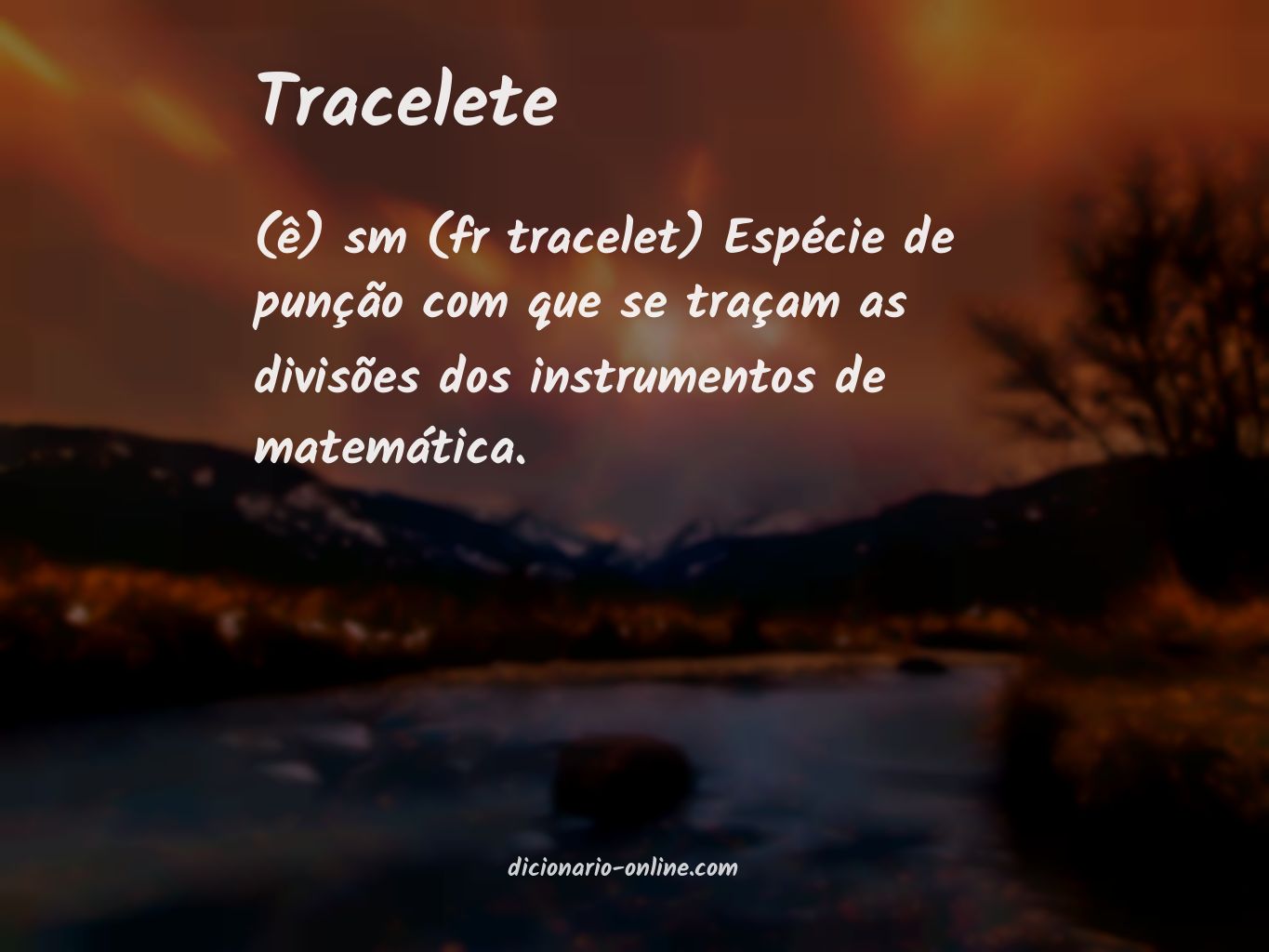 Significado de tracelete