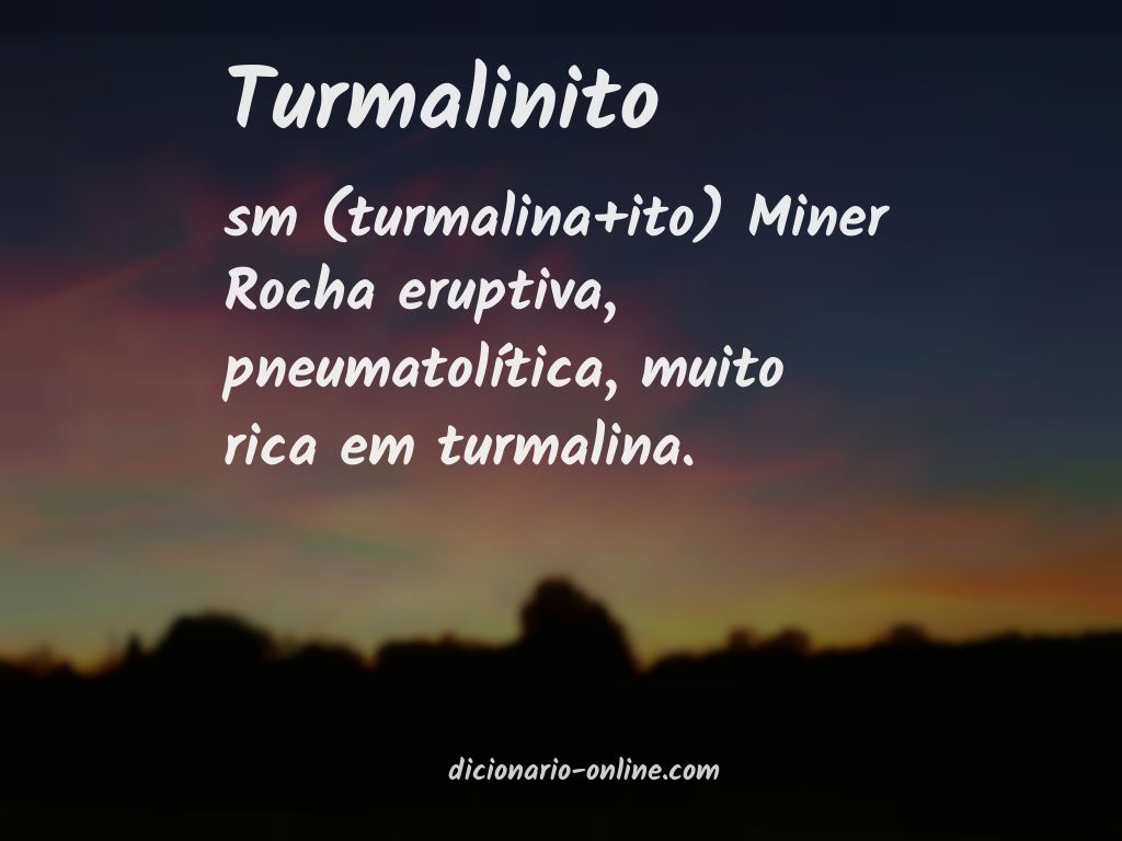 Significado de turmalinito