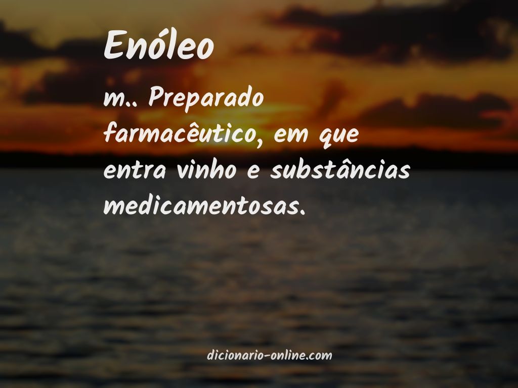 Significado de enóleo