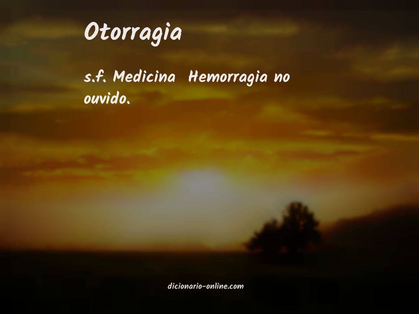 Significado de otorragia