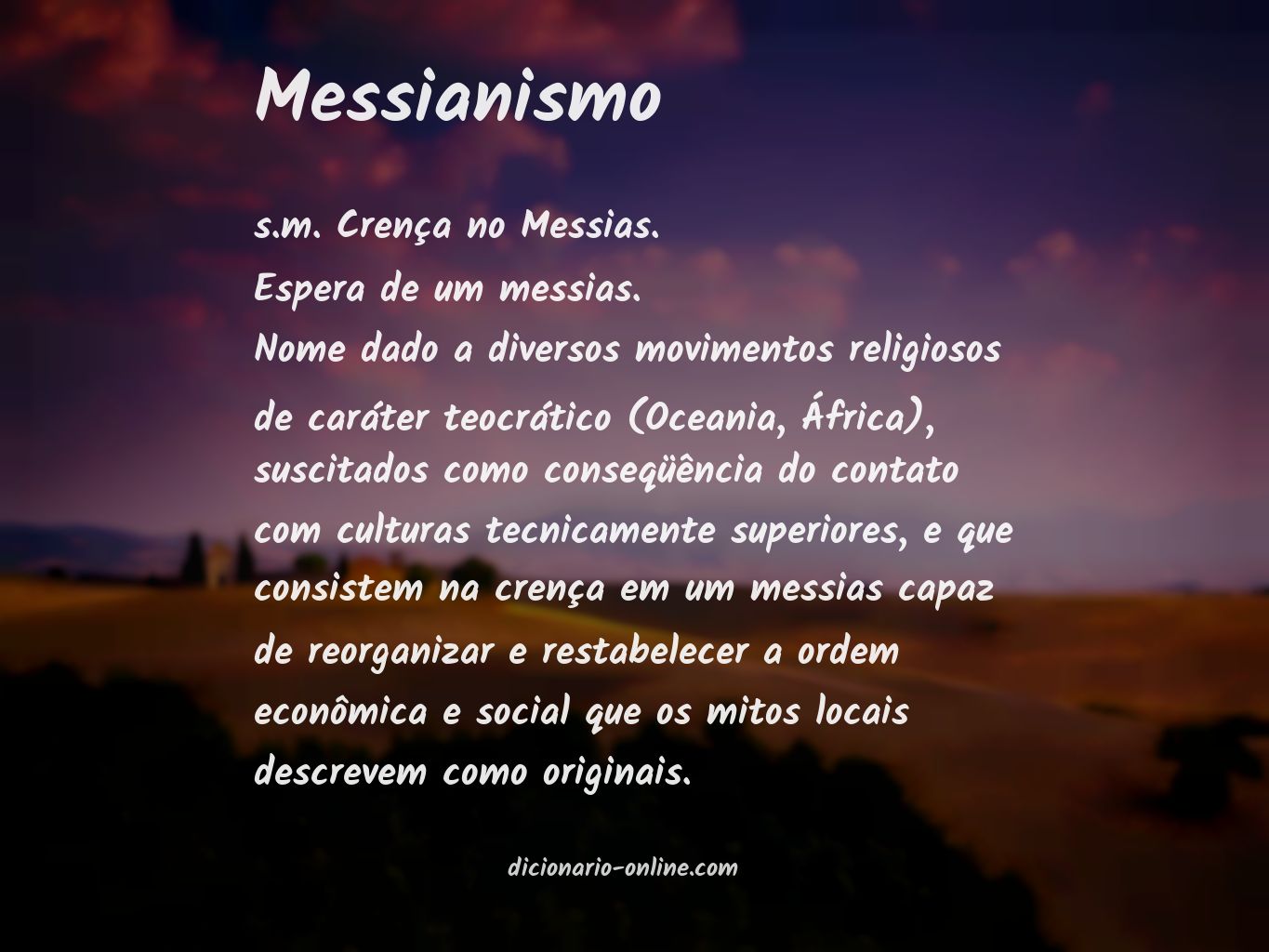 Significado de messianismo