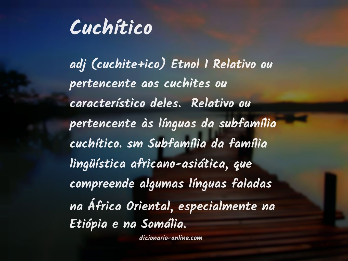 Significado de cuchítico