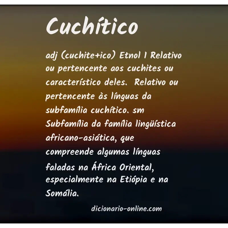Significado de cuchítico