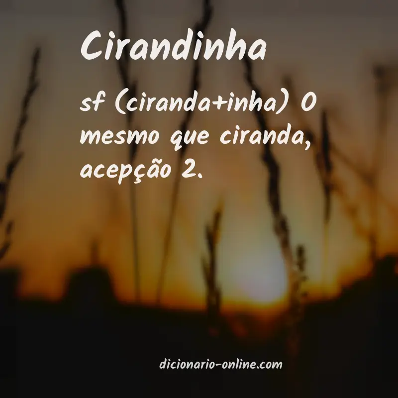 Significado de cirandinha
