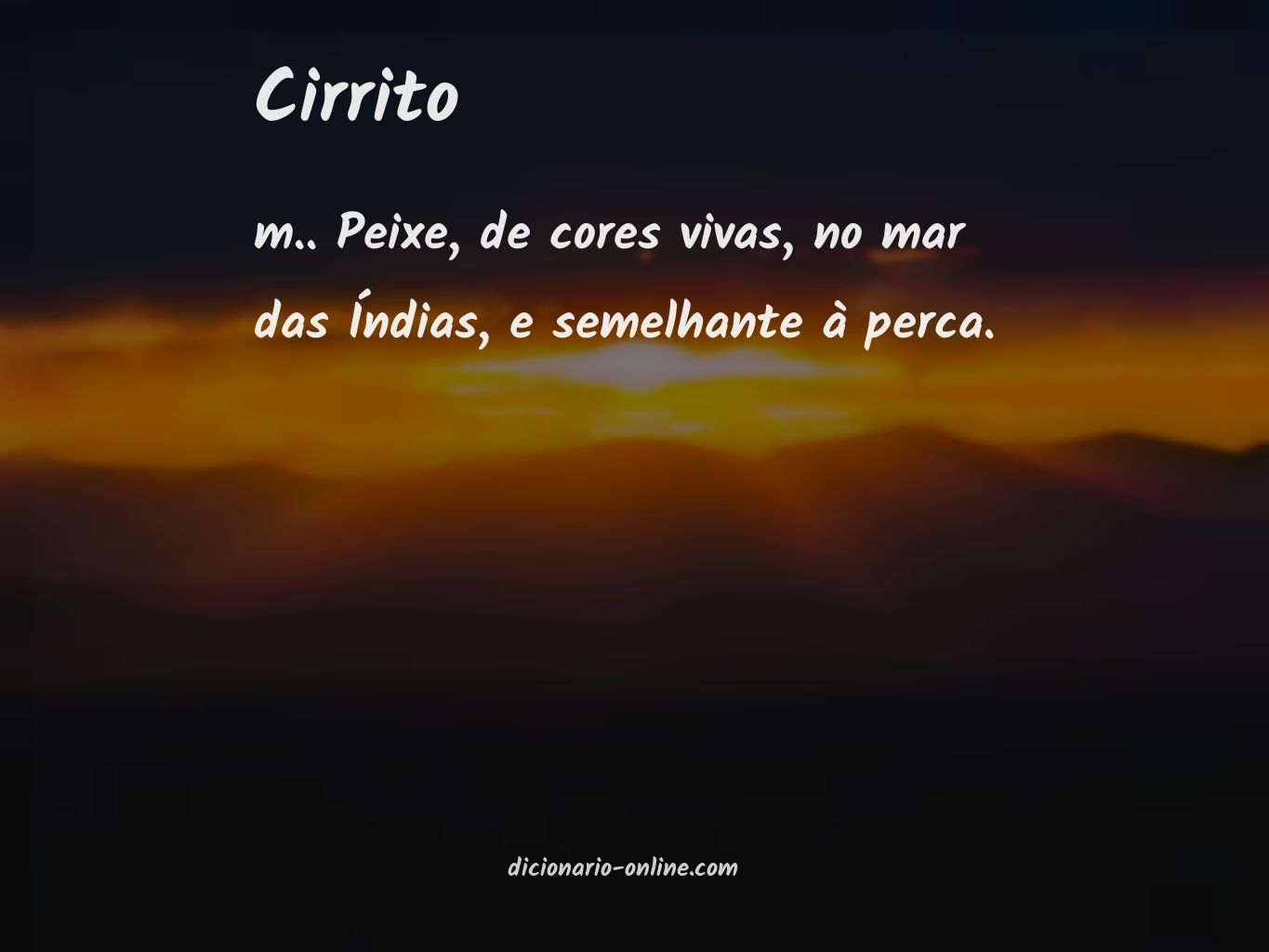 Significado de cirrito