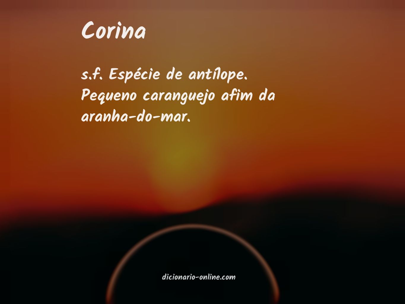 Significado de corina