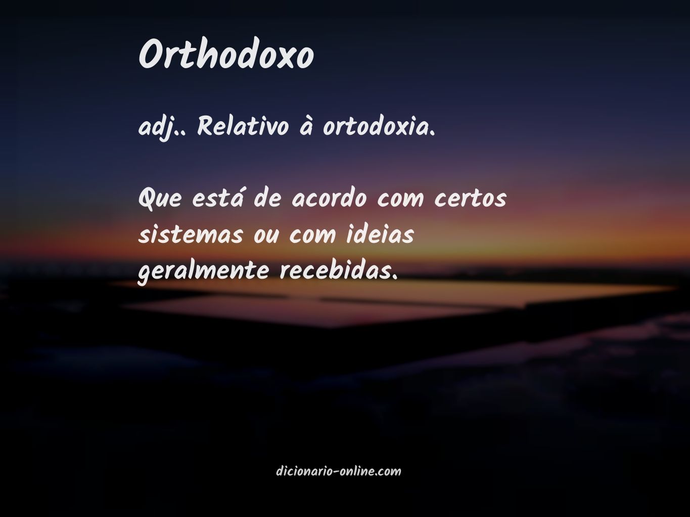 Significado de orthodoxo