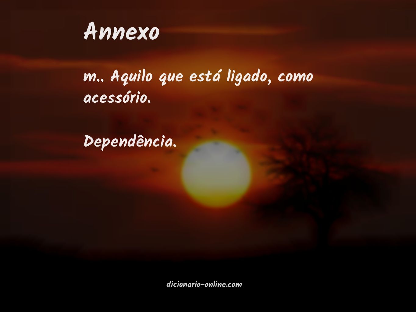 Significado de annexo