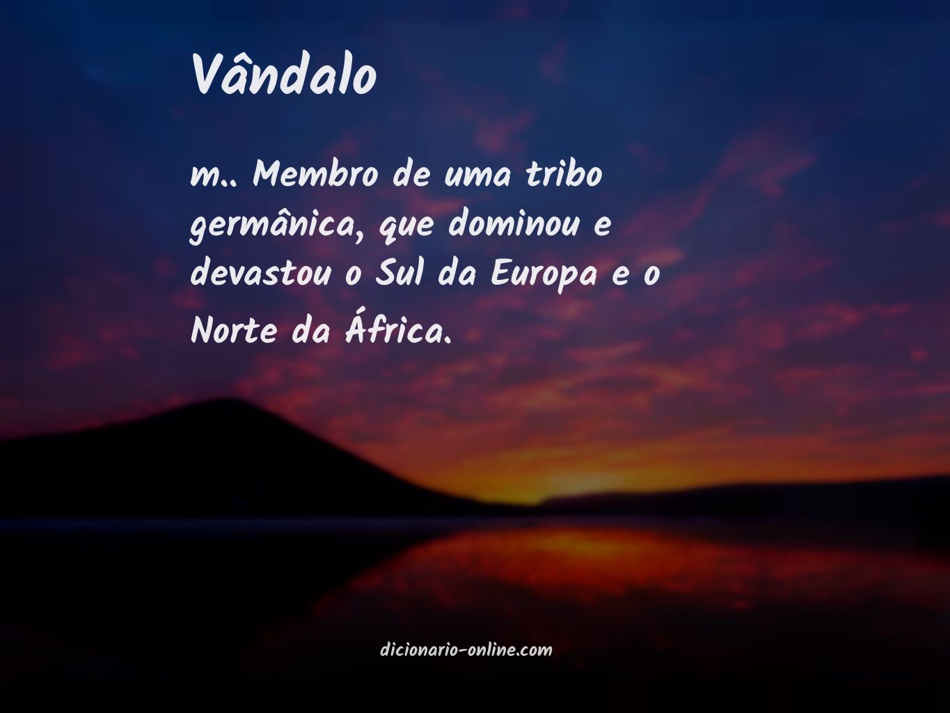 Significado de vândalo