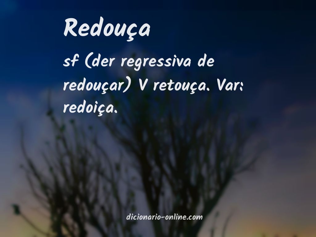 Significado de redouça