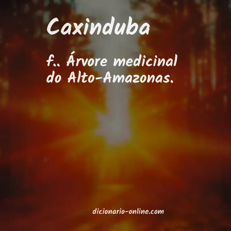 Significado de caxinduba