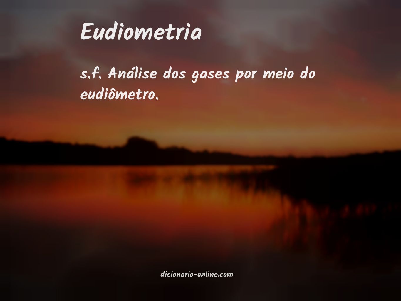 Significado de eudiometria