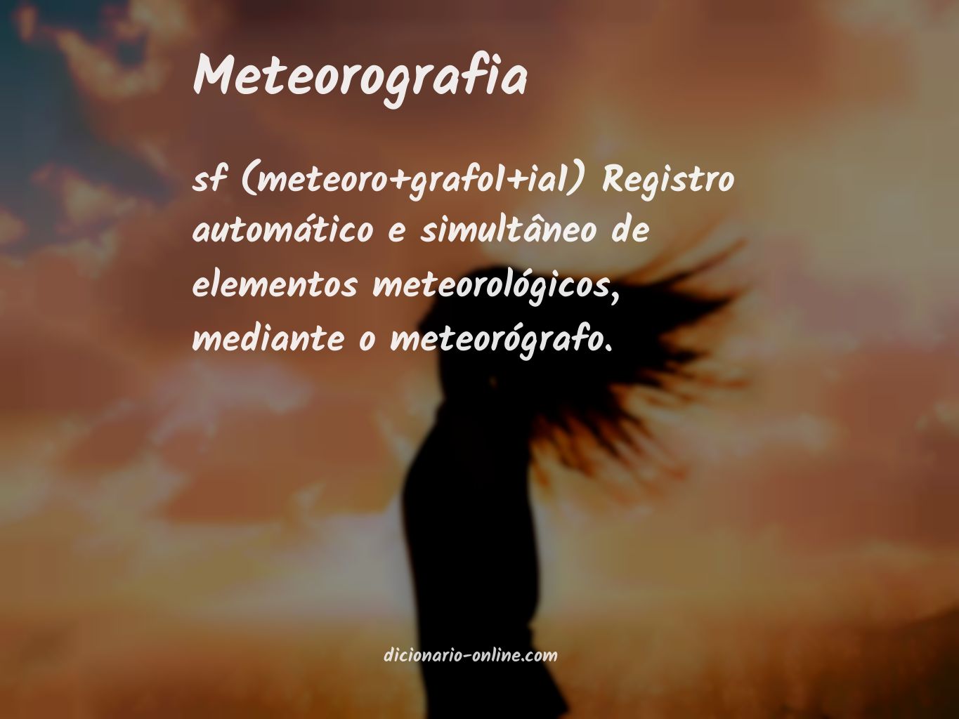 Significado de meteorografia