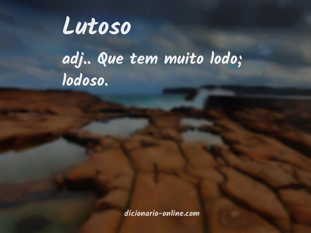 Significado de lutoso