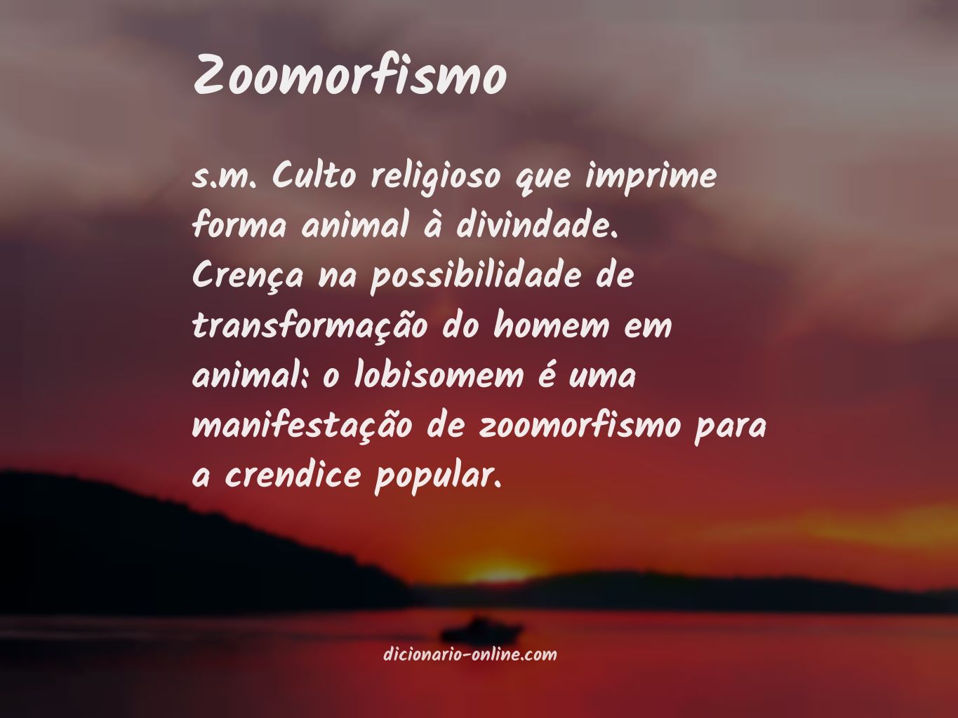 Significado de zoomorfismo