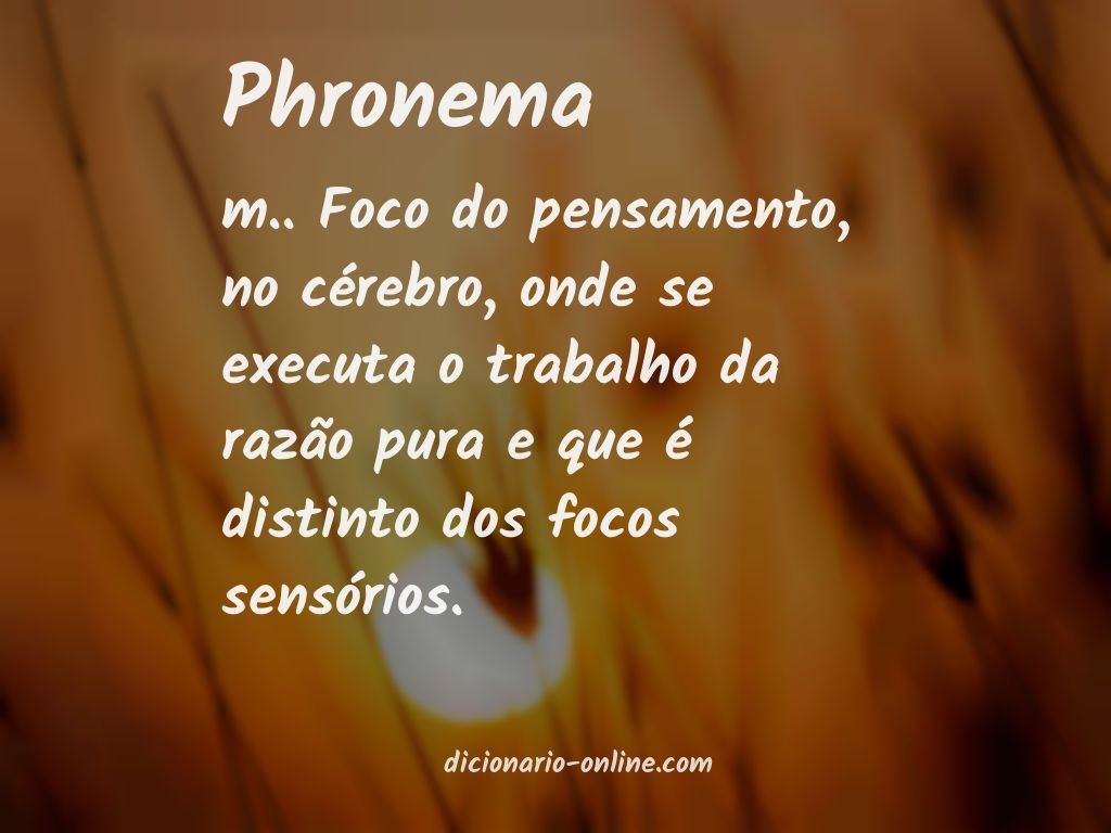 Significado de phronema