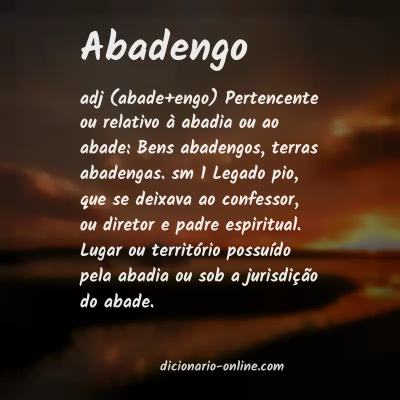 Significado de abadengo