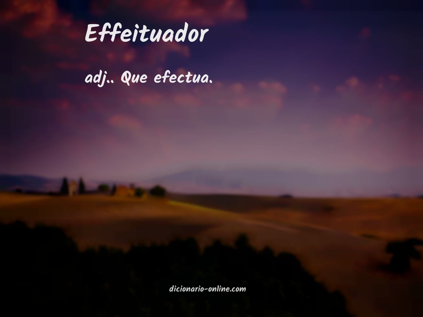 Significado de effeituador