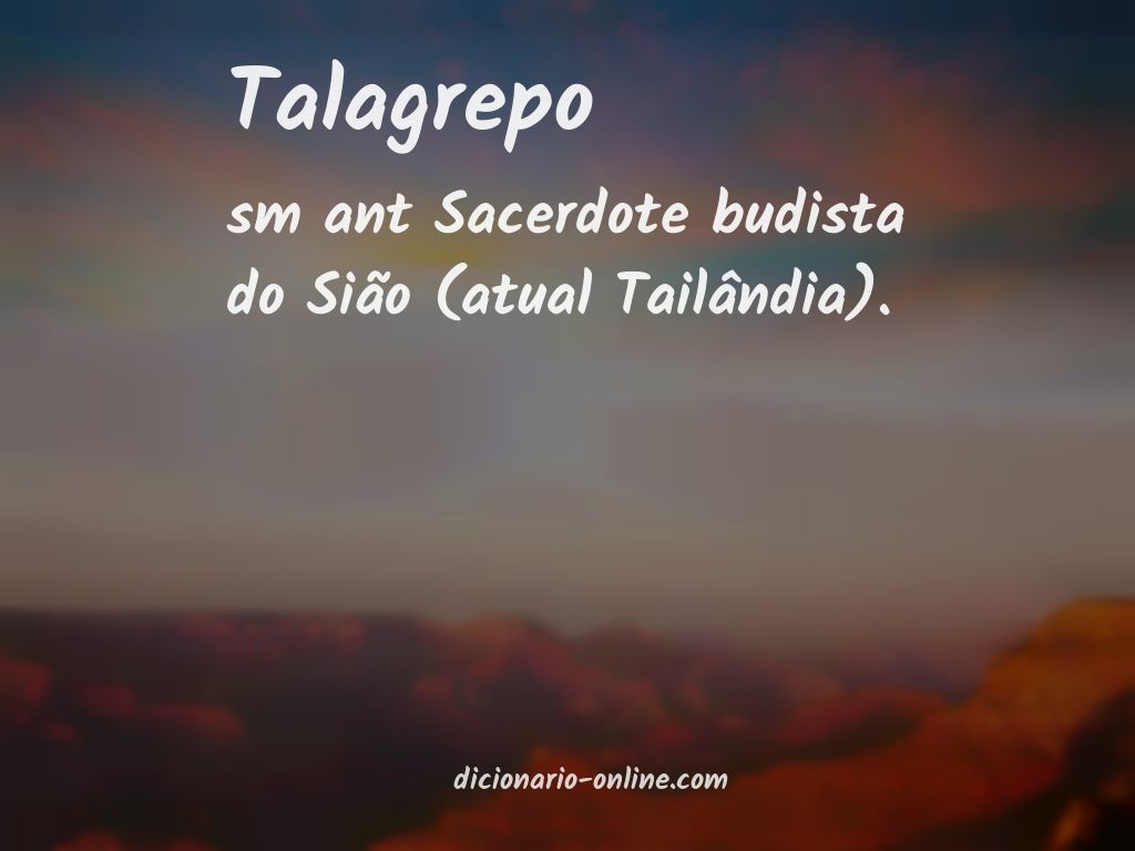 Significado de talagrepo