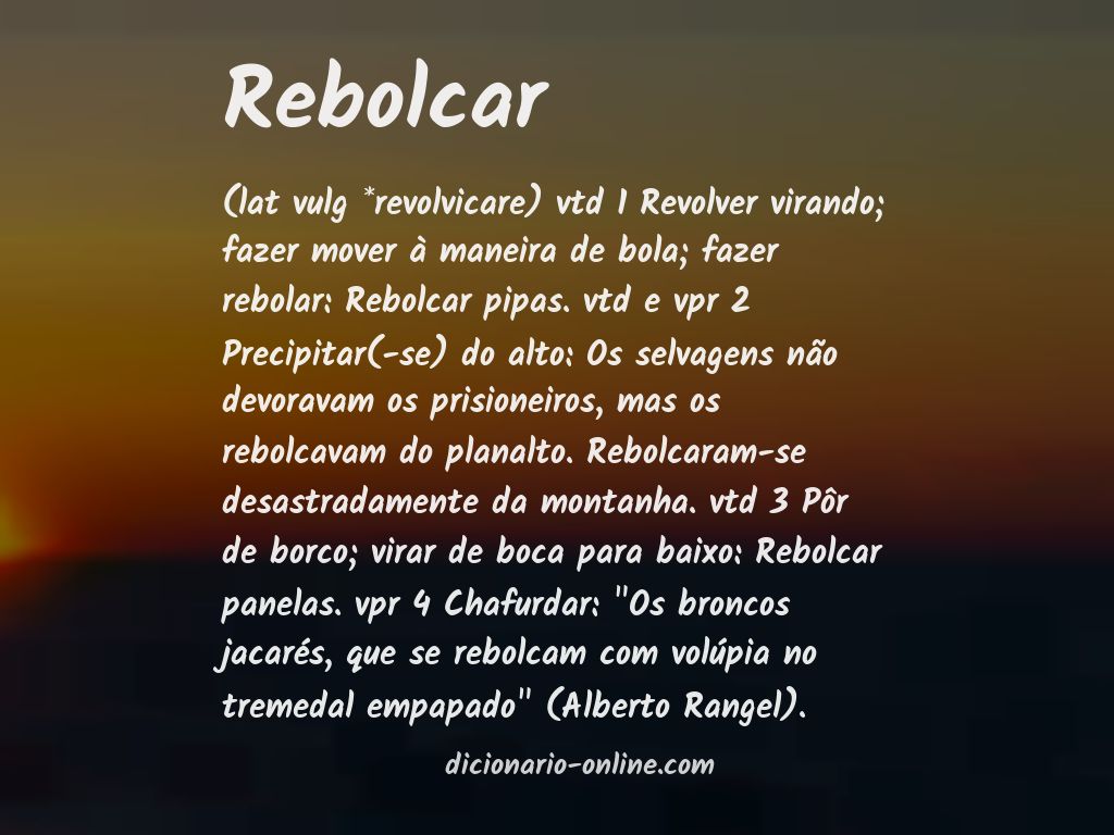 Significado de rebolcar