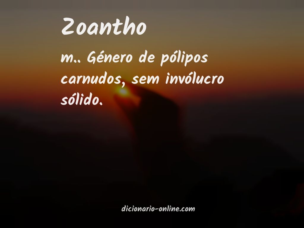 Significado de zoantho