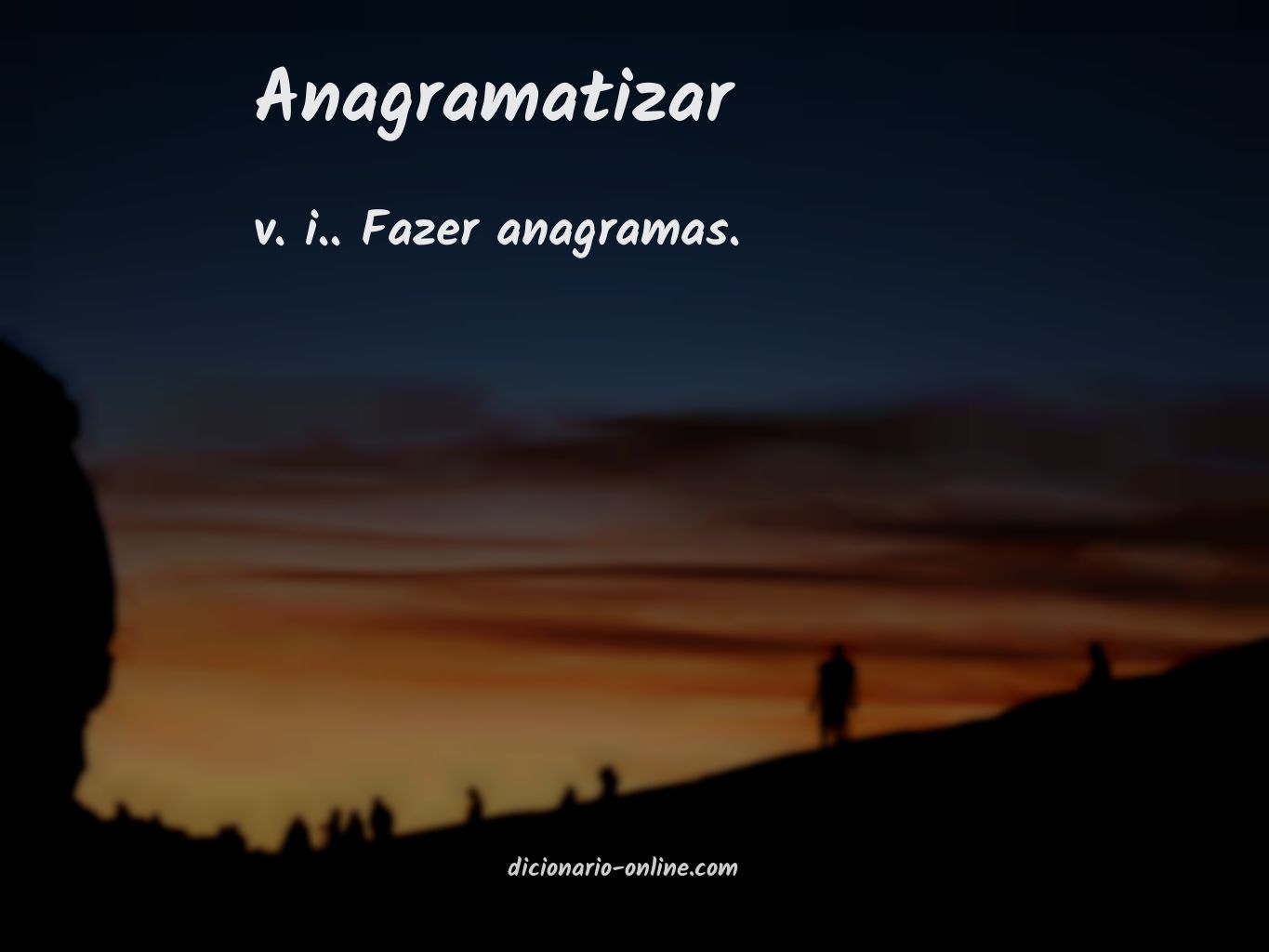 Significado de anagramatizar