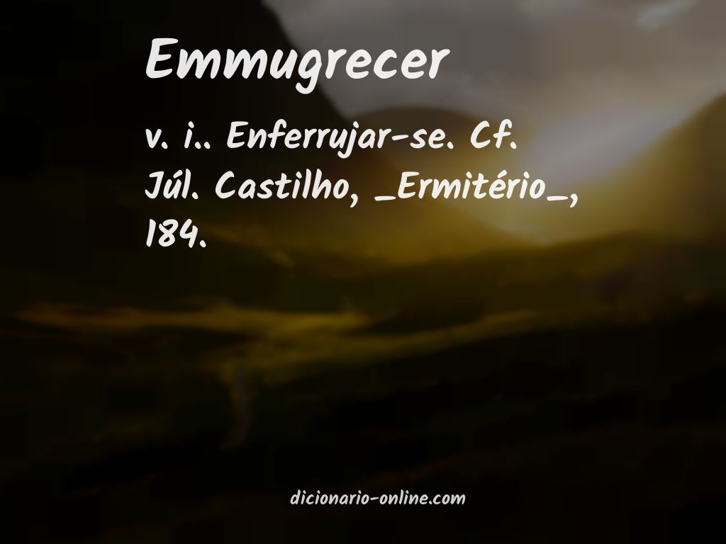 Significado de emmugrecer