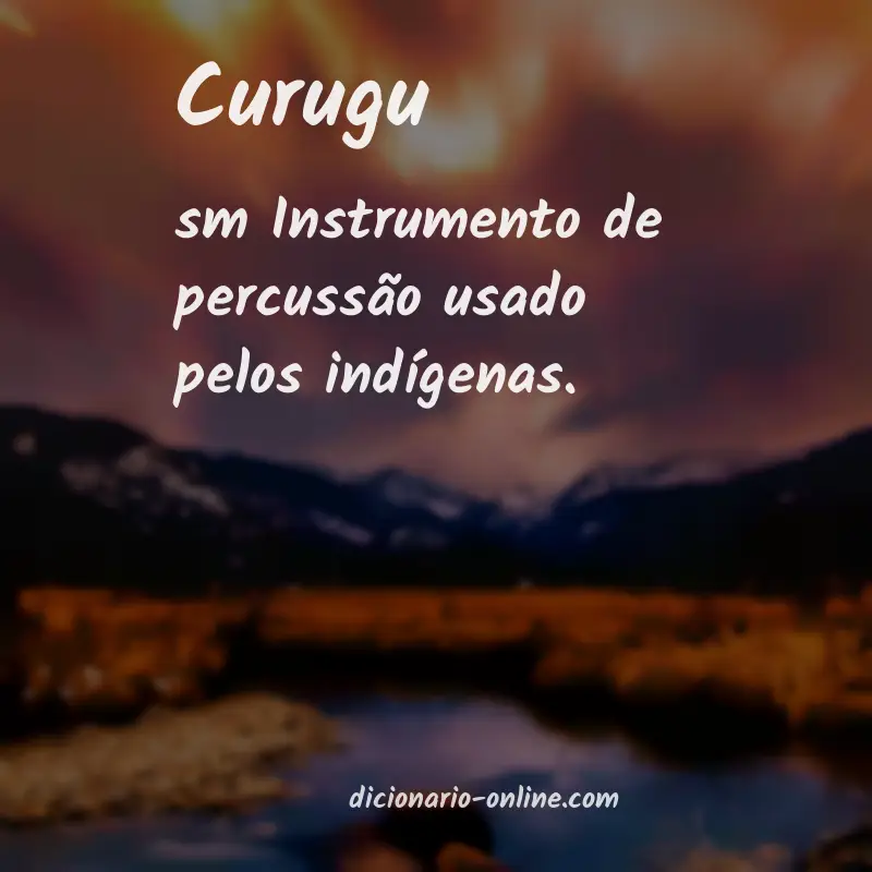 Significado de curugu